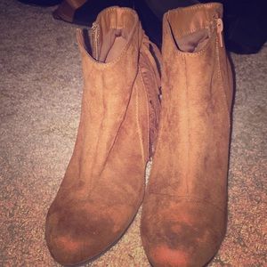 Tan booties size 9!